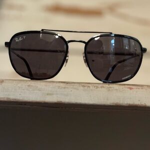 Ray-Ban Dark Gray Aviator Sunglasses authentic